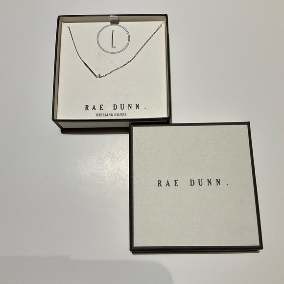 Rae Dunn Jewelry - NWT RAE DUNN SIDEWAY INITIAL “L” NECKLACE IN BOX